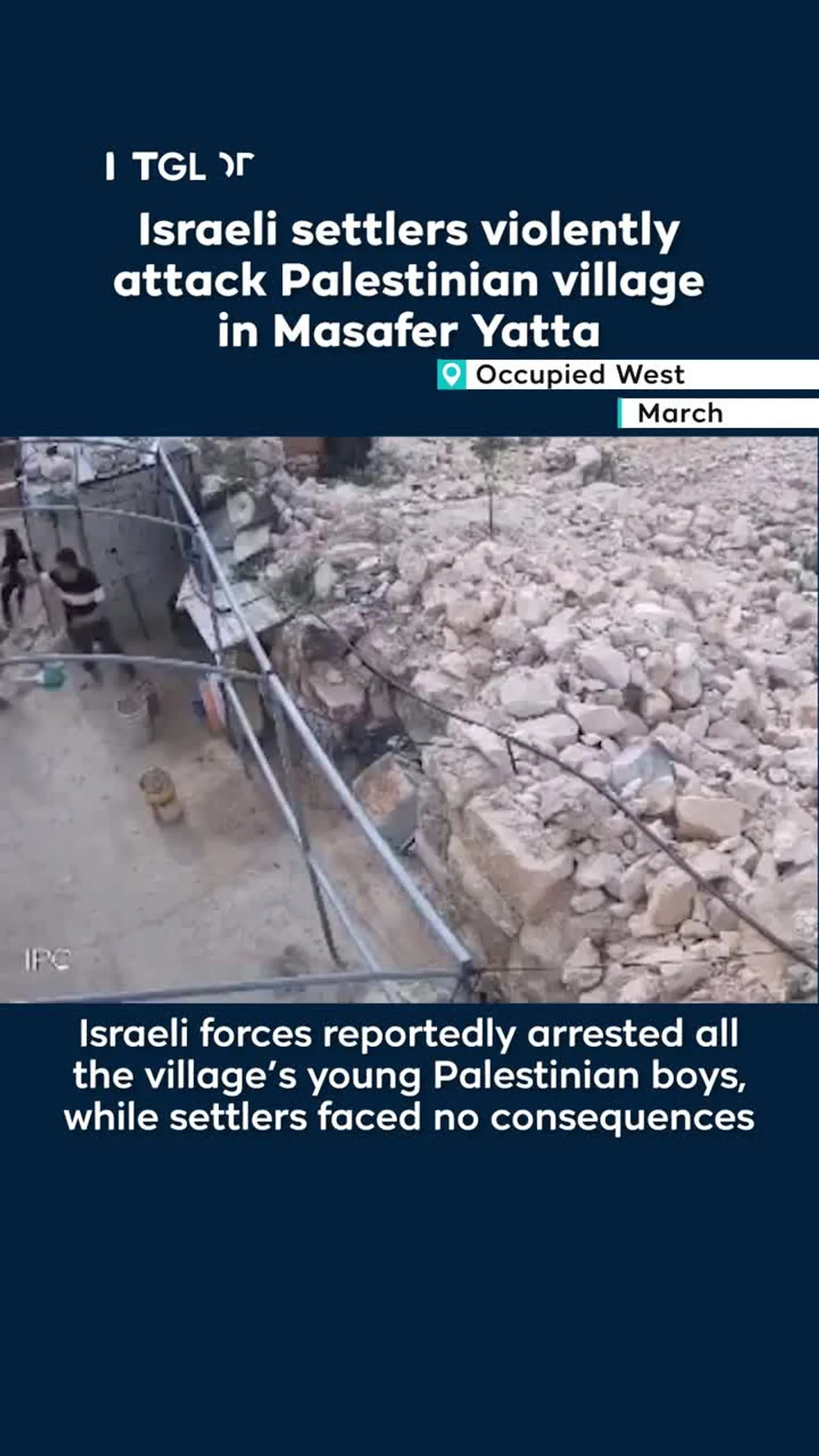 Israeli settlers attack Palestinian village in Masafer Yatta